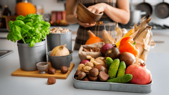 Verduras y nueces