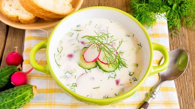 cómo cocinar okroshka según la dieta Dukan